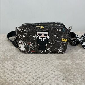Karl Lagerfeld Double Zip Camera Bag